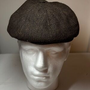 Voboom Poly/wool Quilt Lined Newsboy Cap One Size
